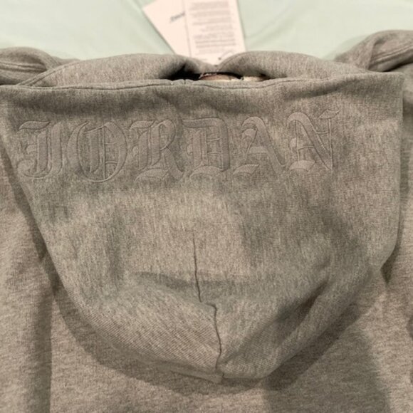 NWT Mens Nike Air Jordan Awake Hoodie Gray XL NEW $150 Sweatshirt DEAL - Picture 10 of 13